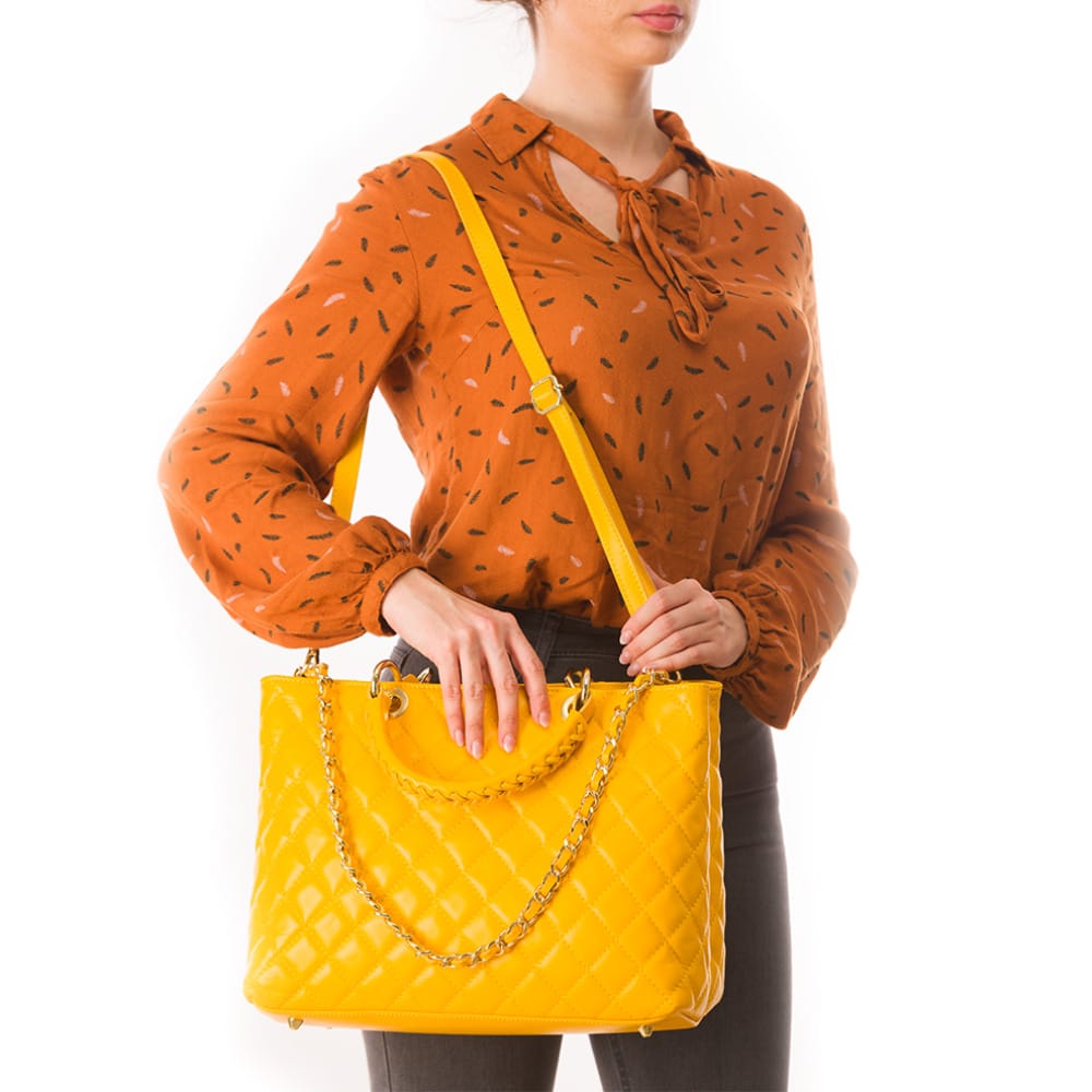 Geanta-dama-din-piele-naturala-galben-Crossed-Lady_1