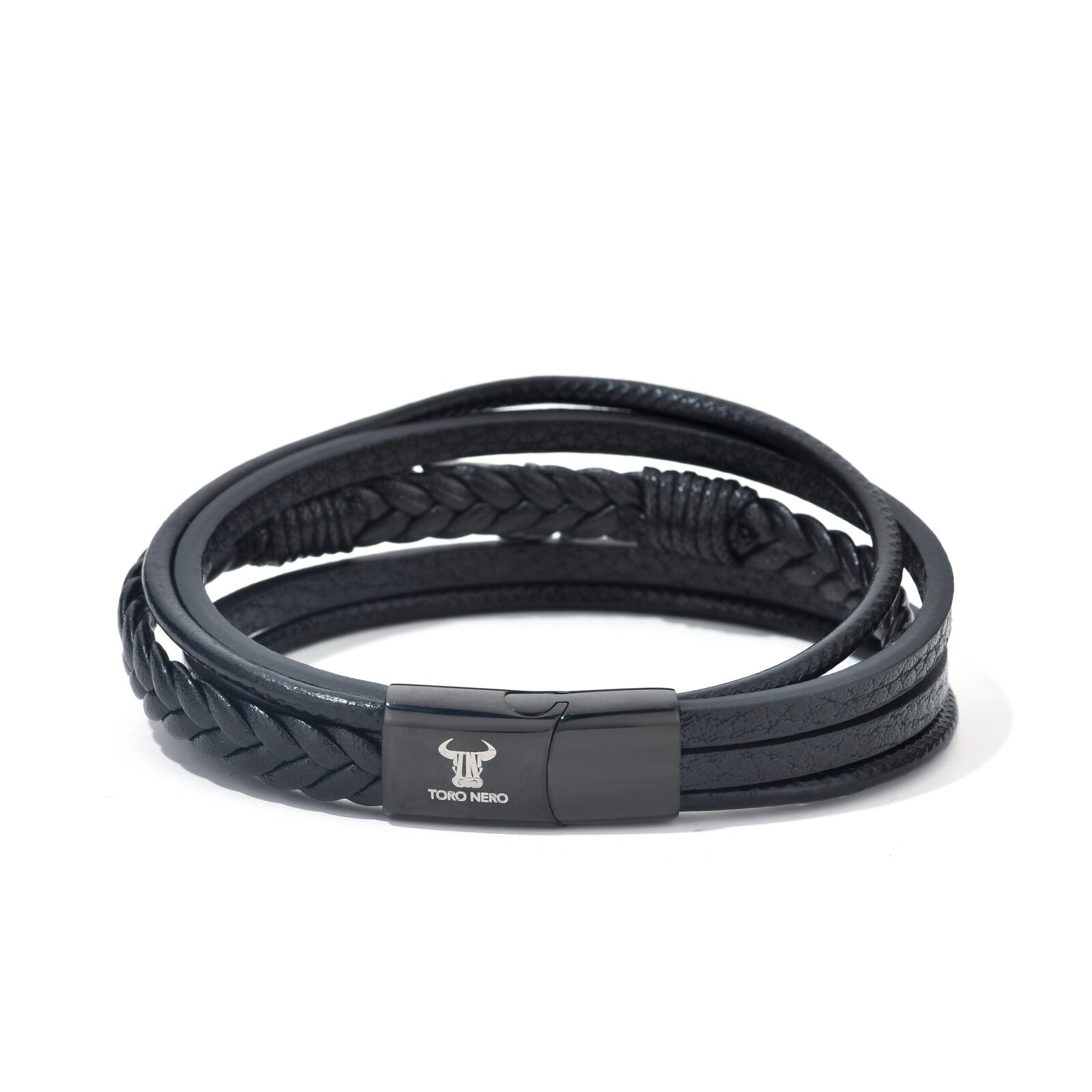 Bratara-barbati-piele-naturala-negru-Frunza2.jpg