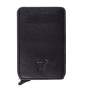 Muški kožni etui za kartice Master Slide, crni, RFID zaštita