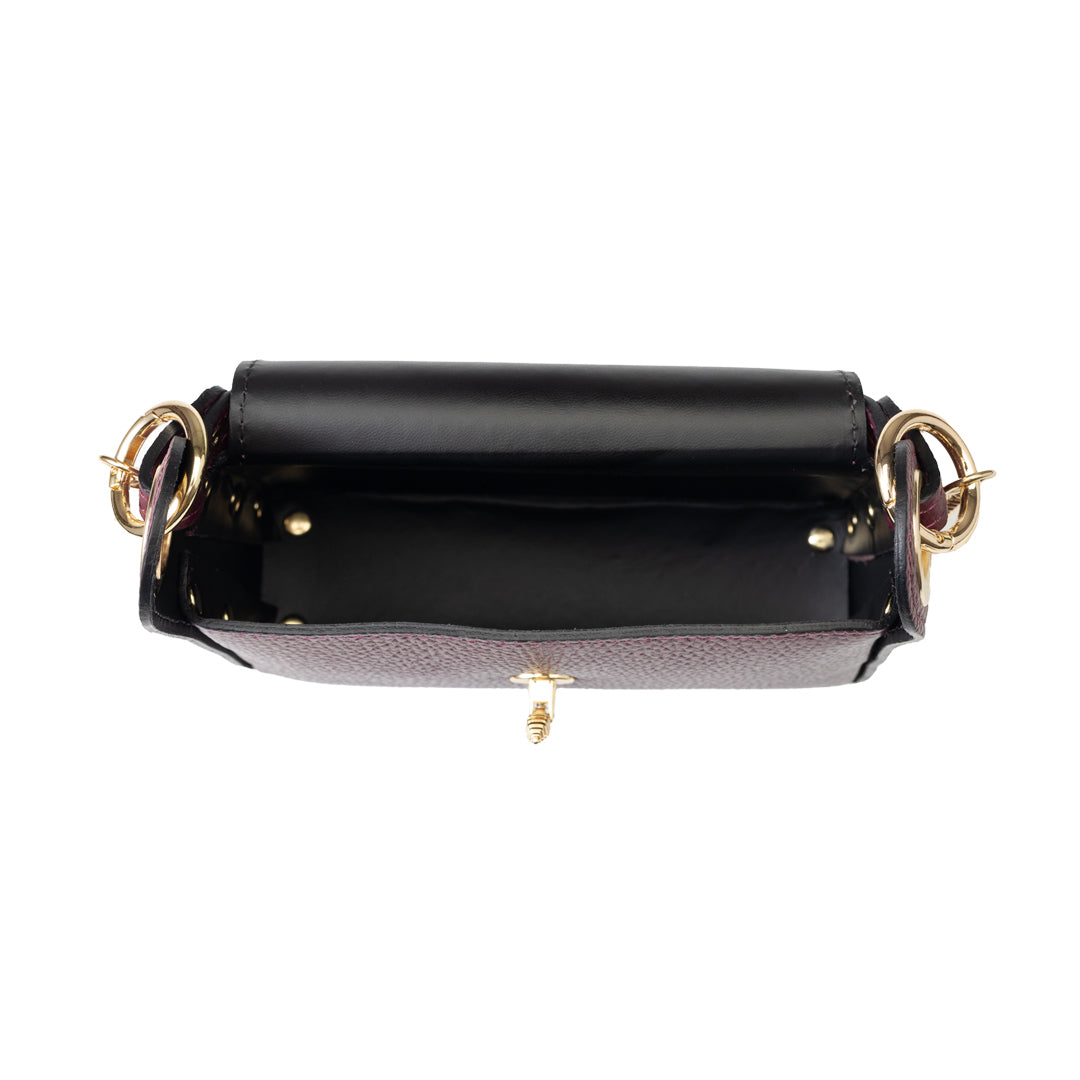 Borsa da donna in vera pelle bordeaux Iris