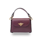 Borsa da donna in vera pelle bordeaux Iris