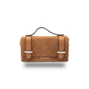 Damenhandtasche aus braunem Wildleder Natalia