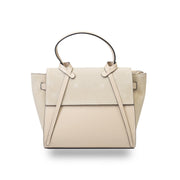 Sac à main en daim naturel beige Erika