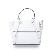 Women's bag made of white genuine leather Erika