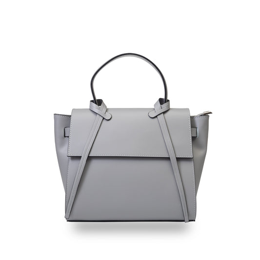Borsa da donna in vera pelle grigia Erika