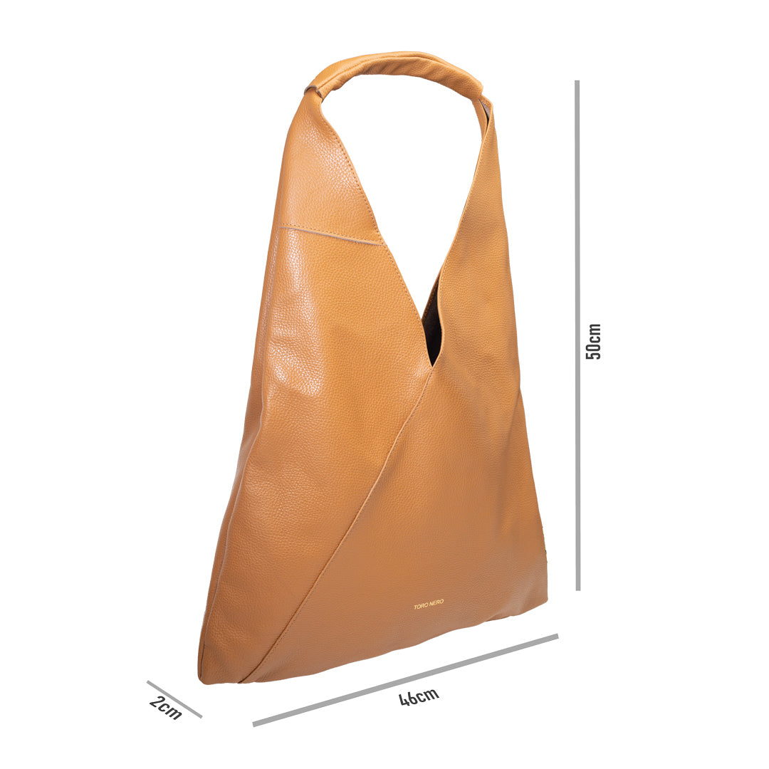 Borsa da donna in vera pelle marrone Camelia