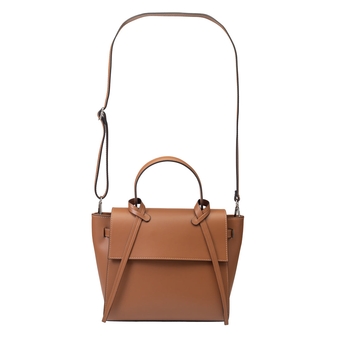 Bolso de mujer de piel natural marrón Erika