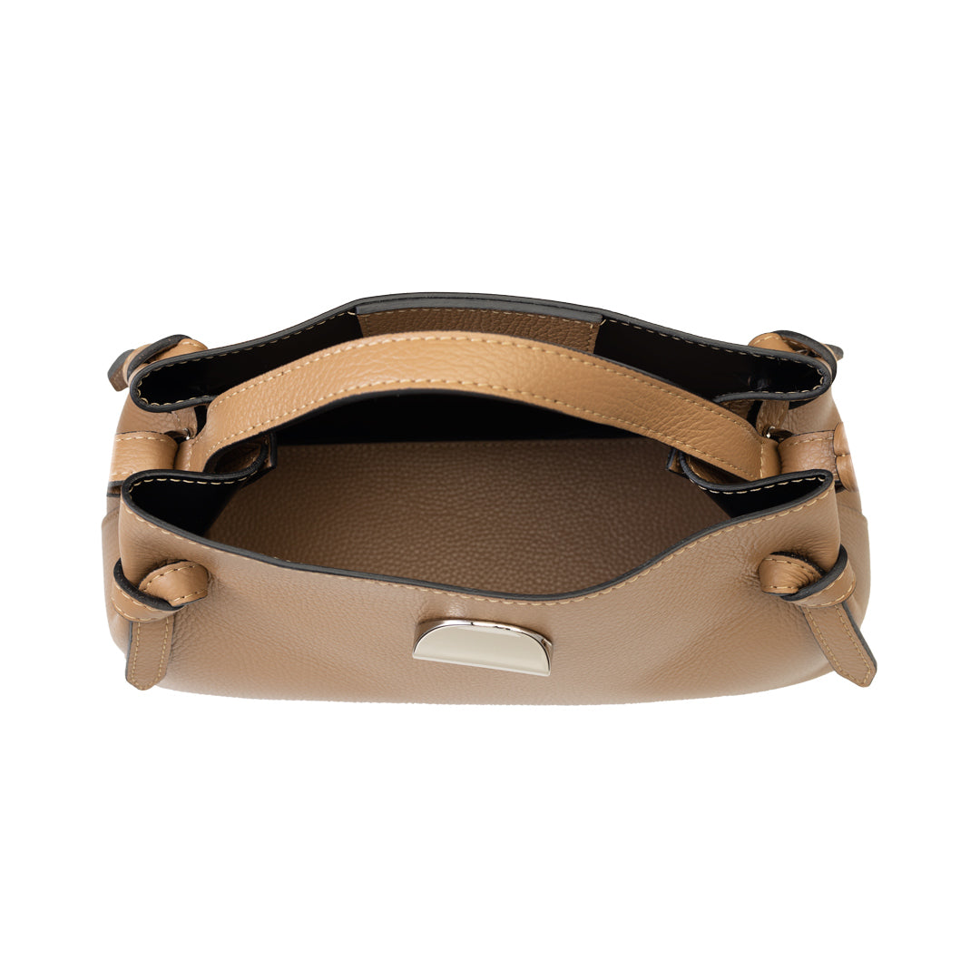 Bolso de mujer de piel natural marrón Tania