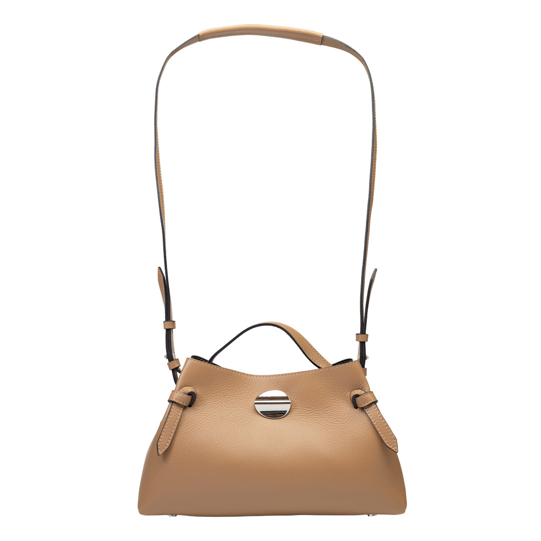 Bolso de mujer de piel natural marrón Tania