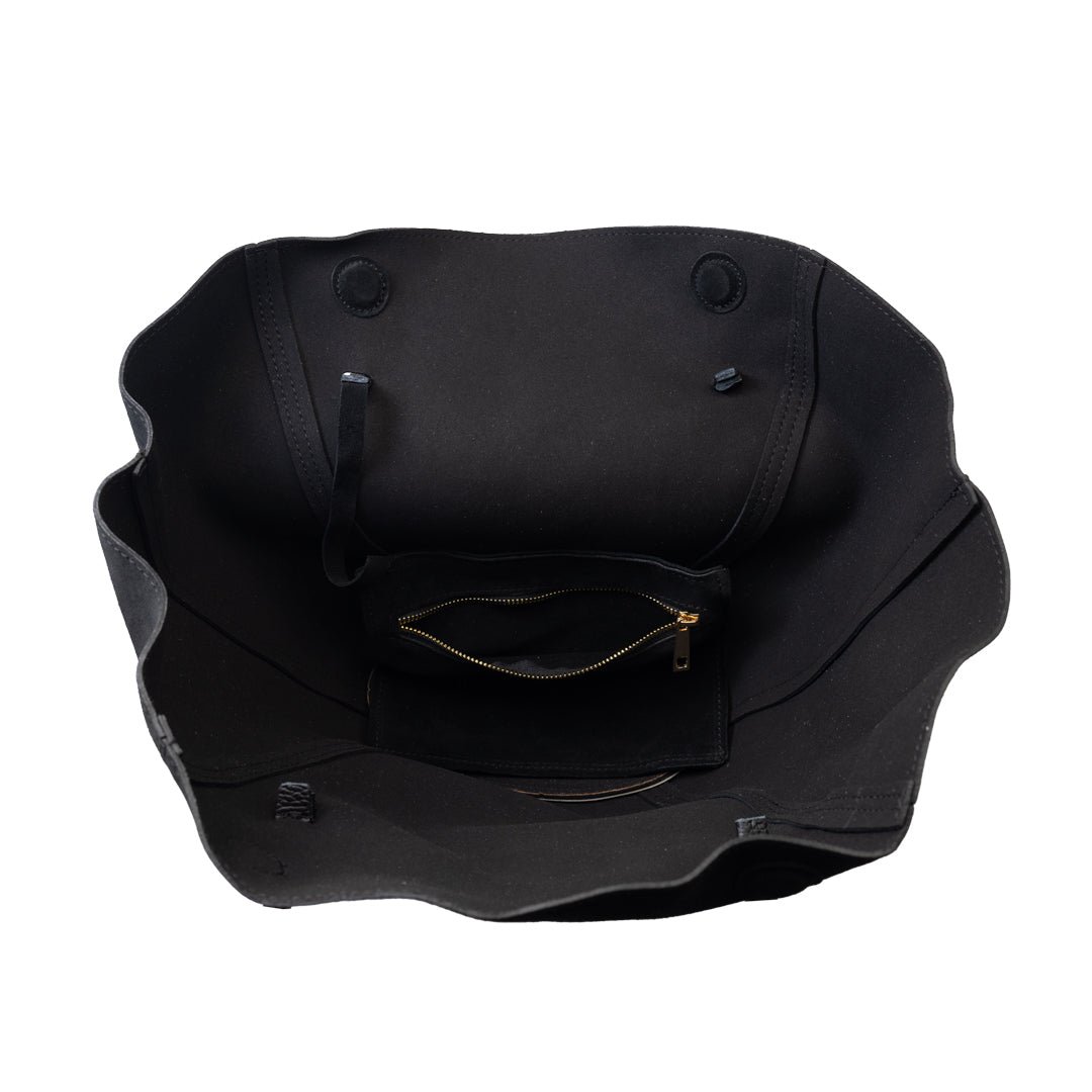 Borsa da donna in vera pelle nera Diana