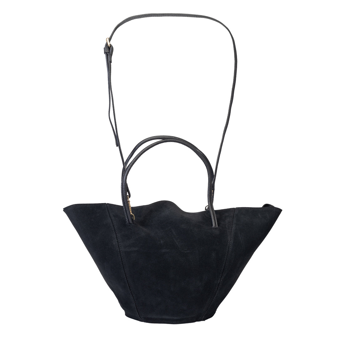 Borsa da donna in vera pelle nera Diana