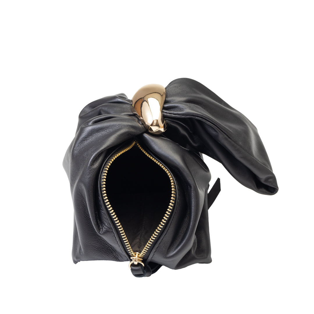 Borsa da donna in vera pelle nera Eliza