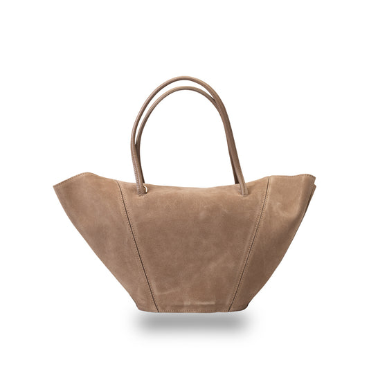 Geantă damă din piele naturala taupe deschis Diana