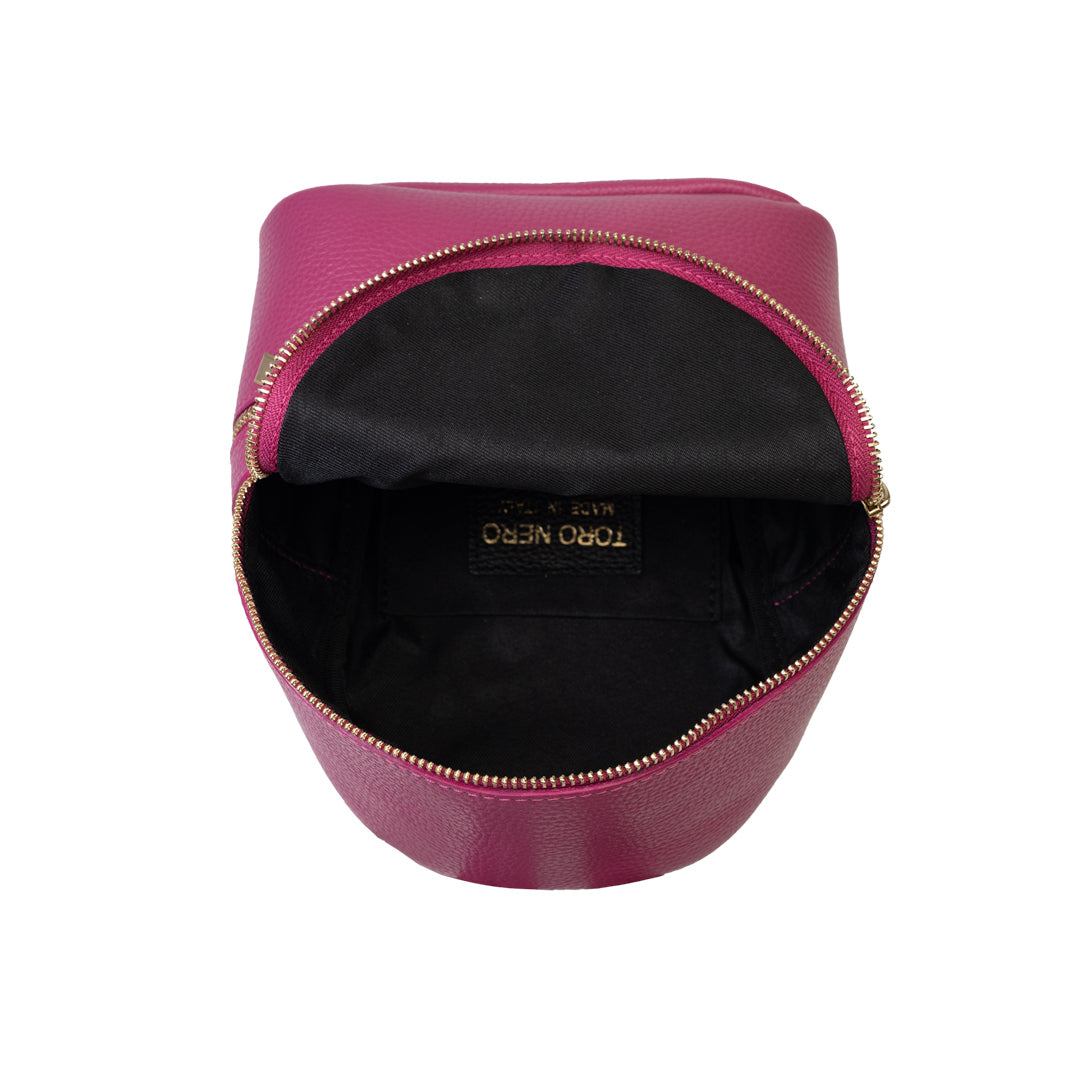 Rucsac damă din piele naturala fucsia Teen Spirit