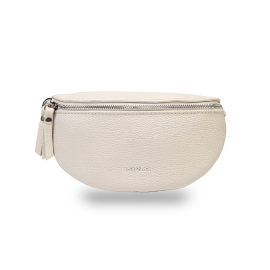 Ženska torbica od prirodne bež kože Waist Glam