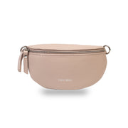 Ženska ručna torbica od prirodne kože svijetloružičaste boje Waist Glam